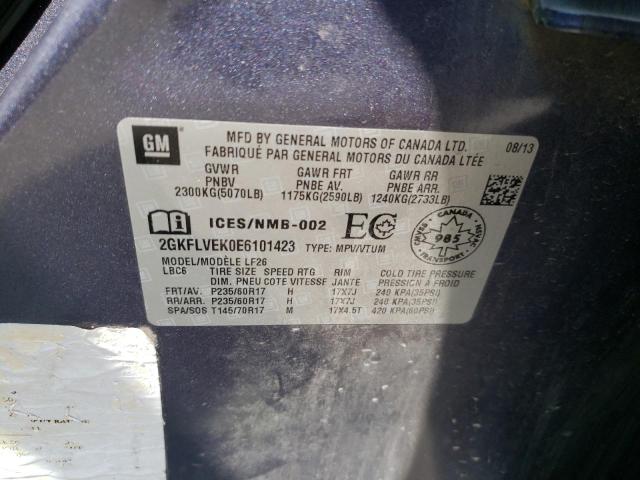 2GKFLVEK0E6101423 GMC Terrain Sle