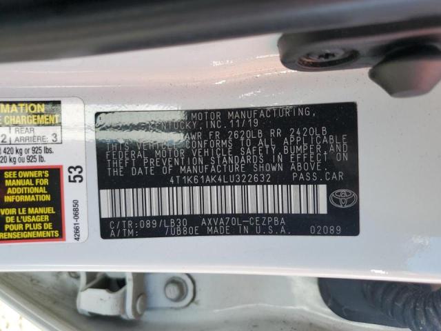 4T1K61AK4LU322632 Toyota CAMRY XSE