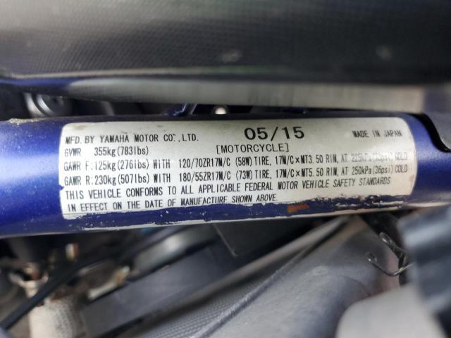 2015 YAMAHA FZ07 C JYARM06Y3FA001862