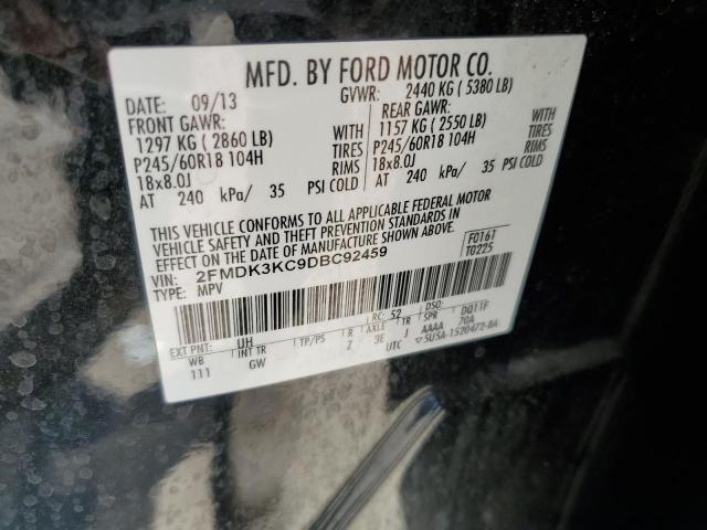 2FMDK3KC9DBC92459 2013 FORD EDGE, photo no. 13