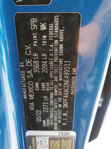 2022 KIA FORTE GT - 3KPF44AC0NE499511