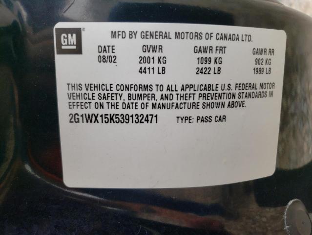 2003 Chevrolet Monte Carlo Ss VIN: 2G1WX15K539132471 Lot: 62327184