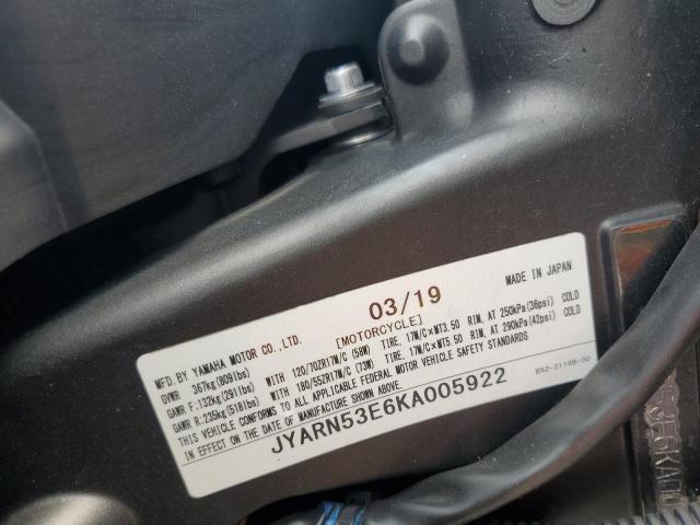 2019 YAMAHA MT09 - JYARN53E6KA005922