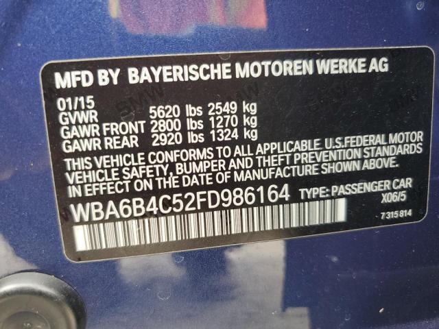 2015 BMW ALPINA B6 WBA6B4C52FD986164