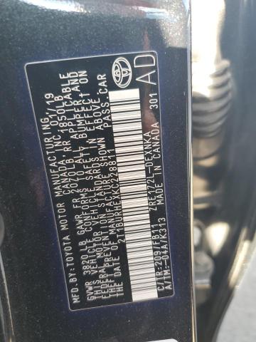 2019 TOYOTA COROLLA L - 2T1BURHEXKC228811
