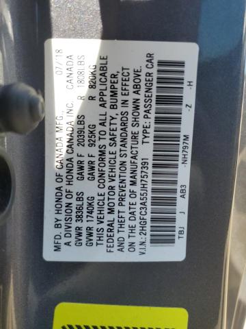 2018 HONDA CIVIC SI - 2HGFC3A55JH757391