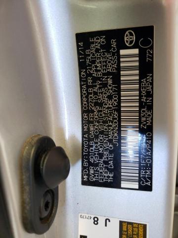 2015 TOYOTA PRIUS - JTDKN3DU6F1900171