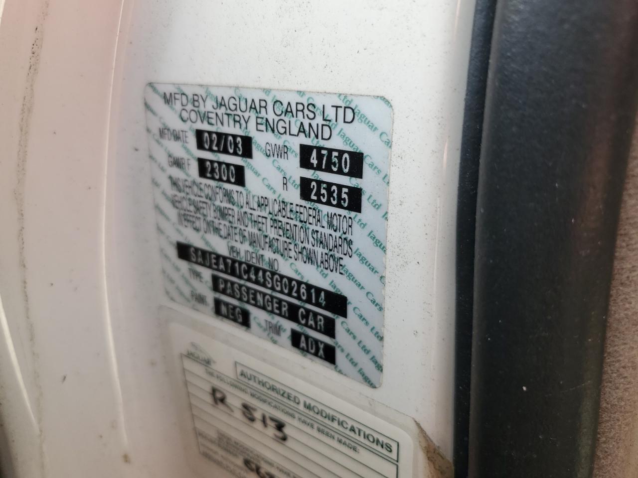 SAJEA71C44SG02614 2004 Jaguar Xj8