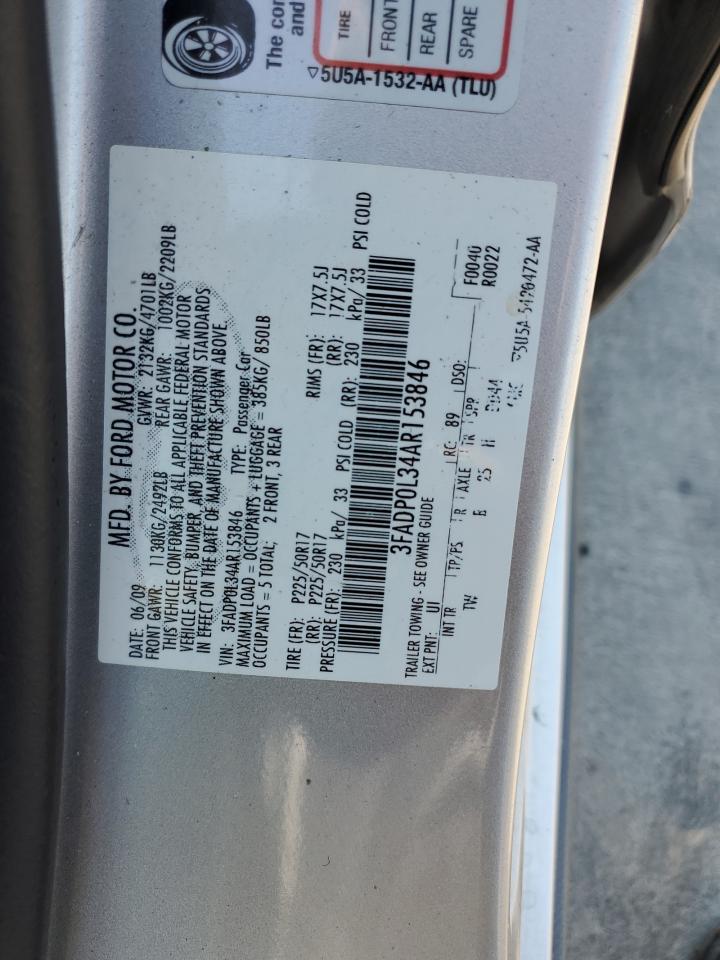 3FADP0L34AR153846 2010 Ford Fusion Hybrid