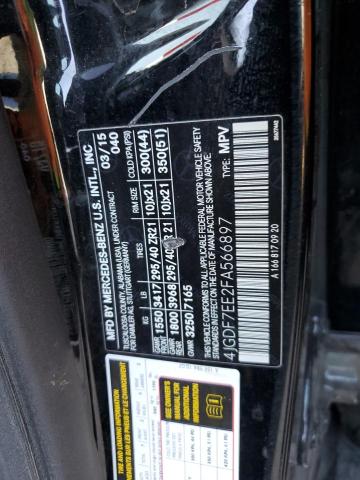 2015 MERCEDES-BENZ GL 63 AMG 4JGDF7EE2FA566897