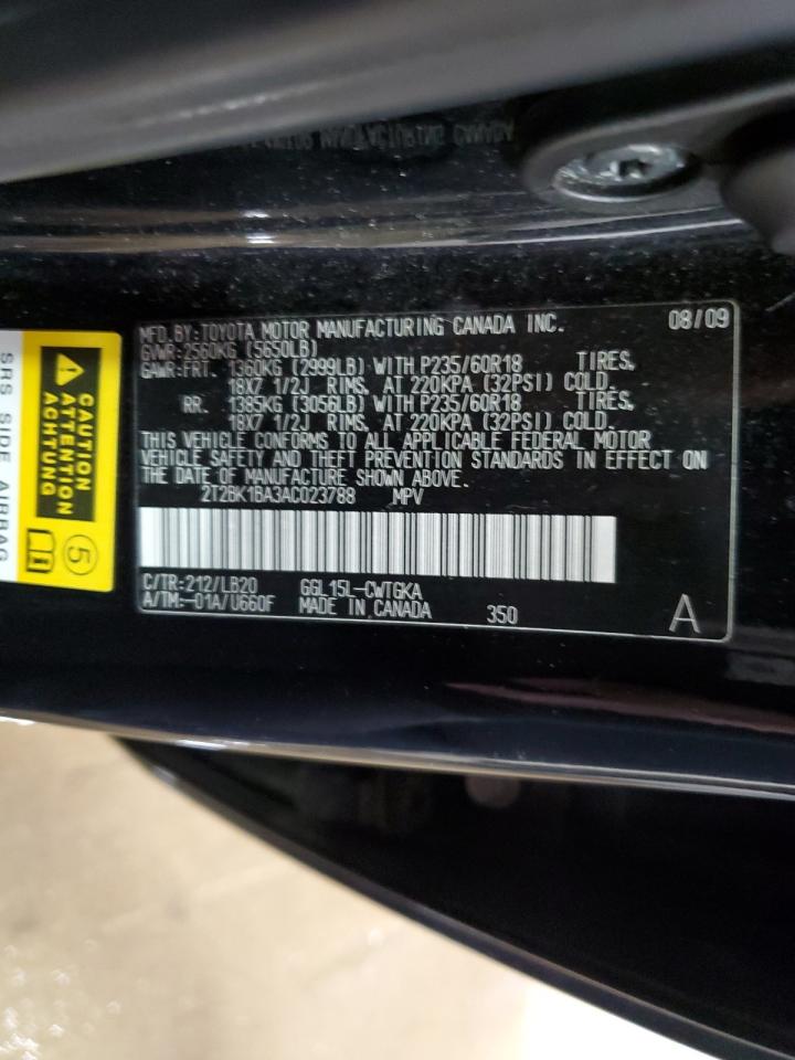 2T2BK1BA3AC023788 2010 Lexus Rx 350