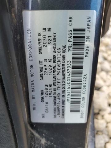 2016 Mazda 6 Grand Touring VIN: JM1GJ1W50G1487953 Lot: 60289324