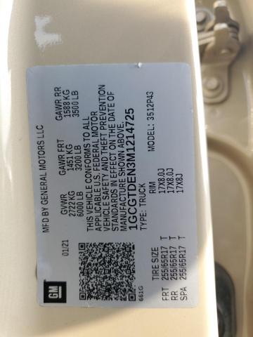 2021 CHEVROLET COLORADO Z - 1GCGTDEN3M1214725