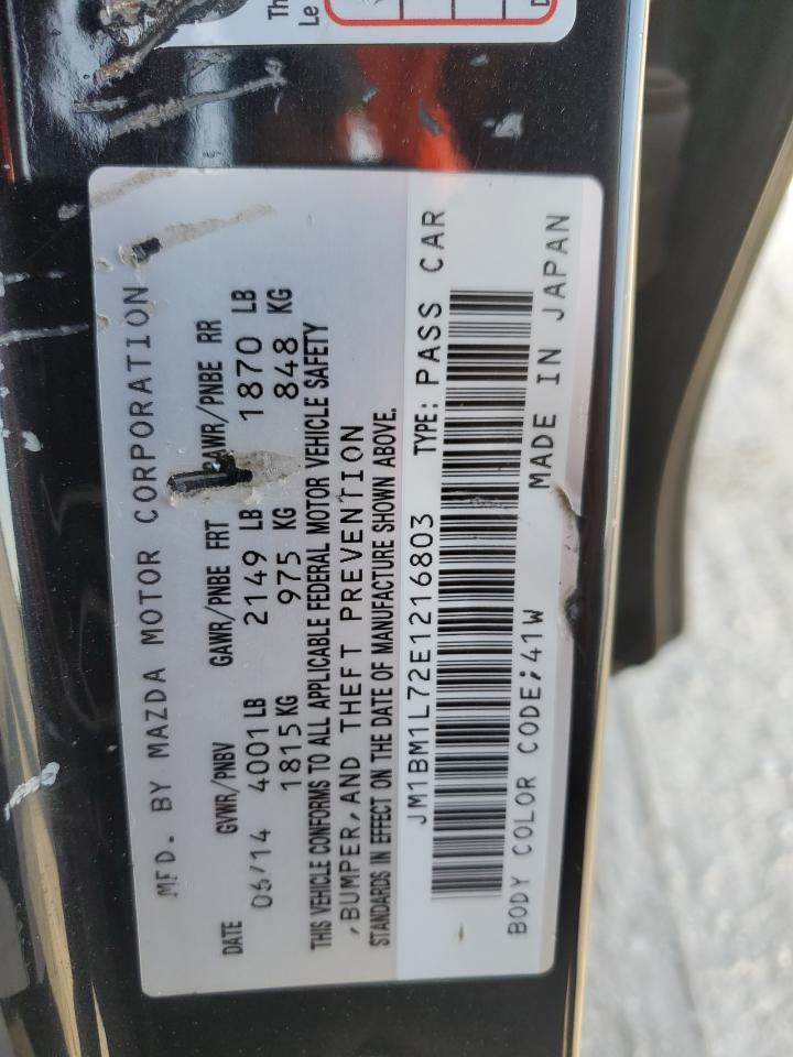 JM1BM1L72E1216803 2014 Mazda 3 Touring