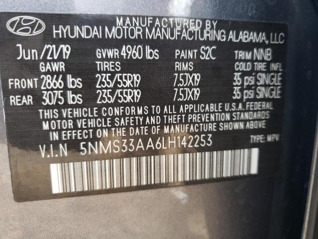 2020 HYUNDAI SANTA FE S - 5NMS33AA6LH142253