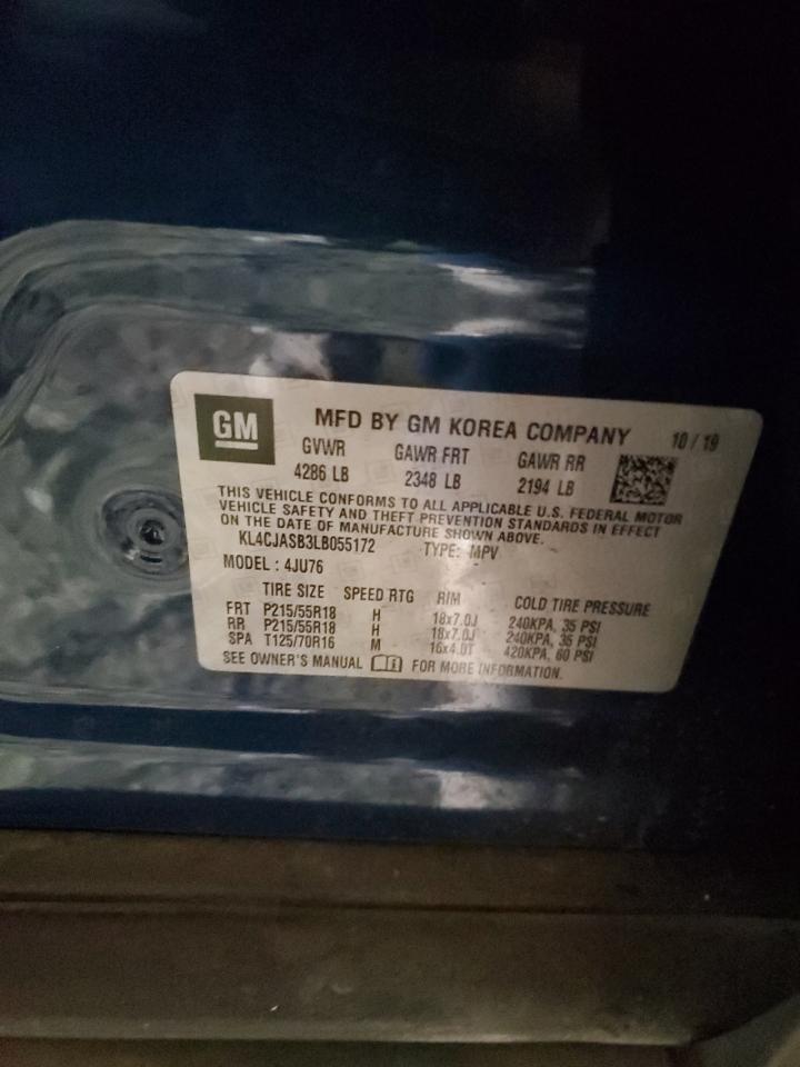 KL4CJASB3LB055172 2020 Buick Encore Preferred