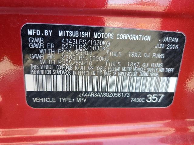 2016 Mitsubishi Outlander Sport Es VIN: JA4AR3AW3GZ056173 Lot: 61438274