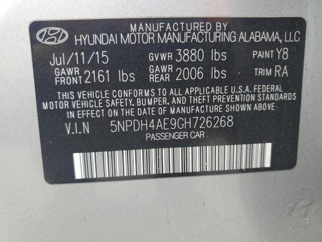 2016 HYUNDAI ELANTRA SE - 5NPDH4AE9GH726268