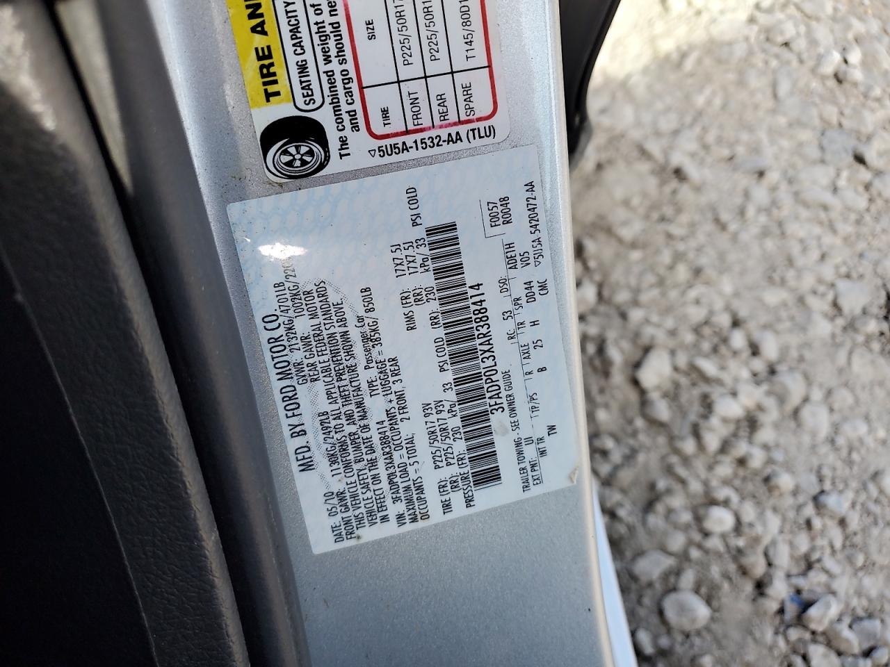 3FADP0L3XAR388414 2010 Ford Fusion Hybrid