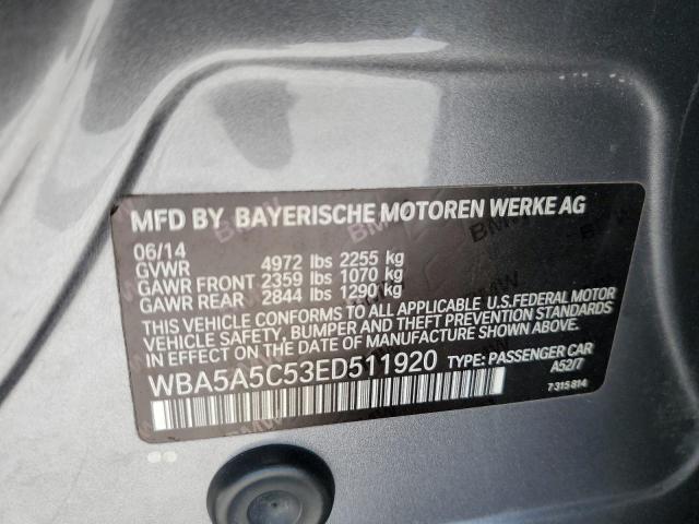 VIN WBA5A5C53ED511920 2014 BMW 5 Series, 528 I no.12