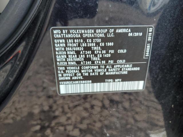 2019 VOLKSWAGEN ATLAS SE - 1V2UR2CA8KC580296