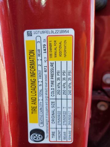 2020 GMC Sierra K1500 Denali VIN: 1GTU9FEL0LZ218954 Lot: 61470064