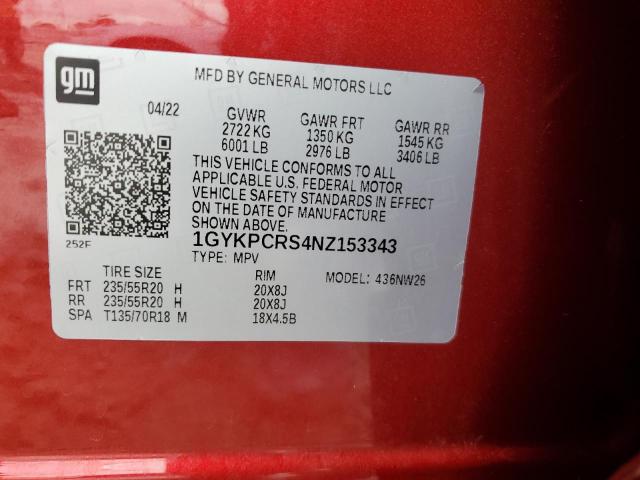 2022 CADILLAC XT6 PREMIU - 1GYKPCRS4NZ153343