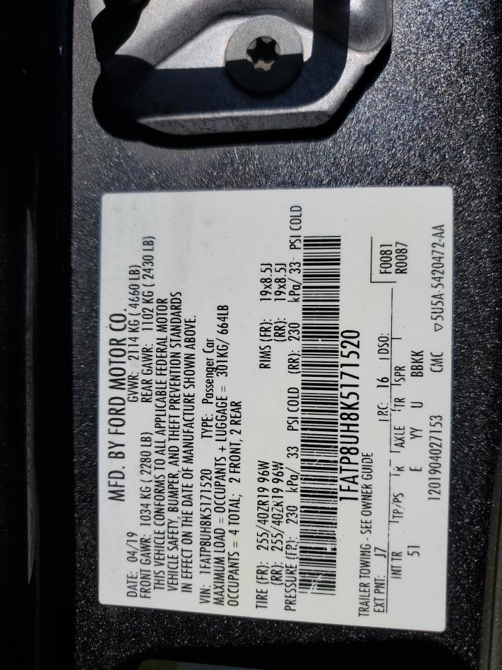 1FATP8UH8K5171520 2019 Ford Mustang