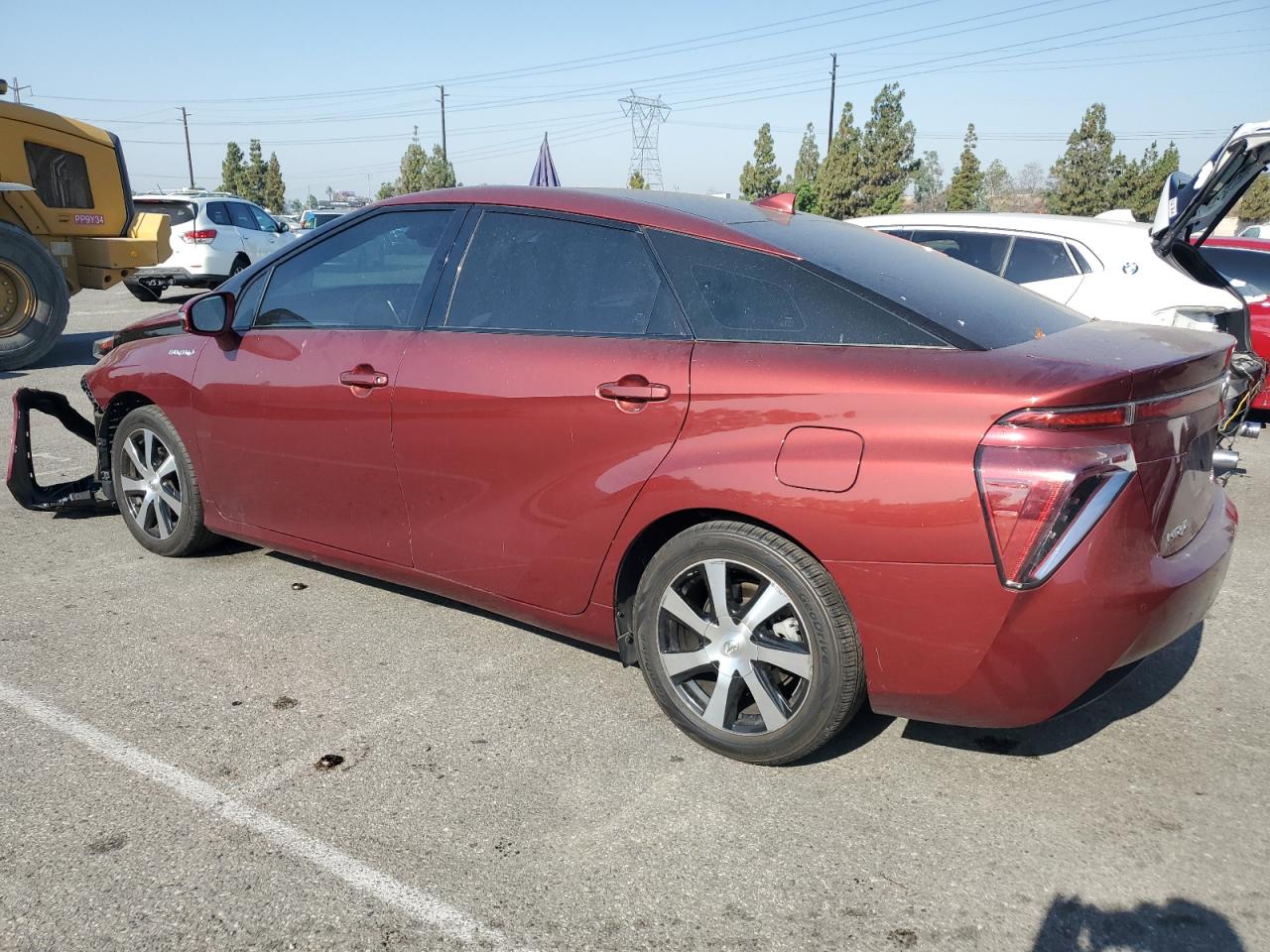 TOYOTA MIRAI 2019 burgundy  hydrogen fuel cell JTDBVRBD7KA006017 photo #3