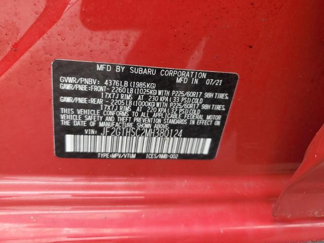 2021 SUBARU CROSSTREK - JF2GTHSC2MH380124
