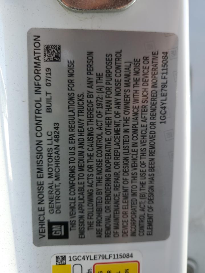 1GC4YLE79LF115084 CHEVROLET ALL Models 2020