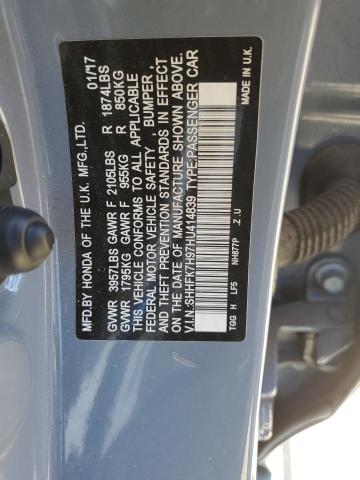 SHHFK7H97HU414839 2017 HONDA CIVIC - Image 12