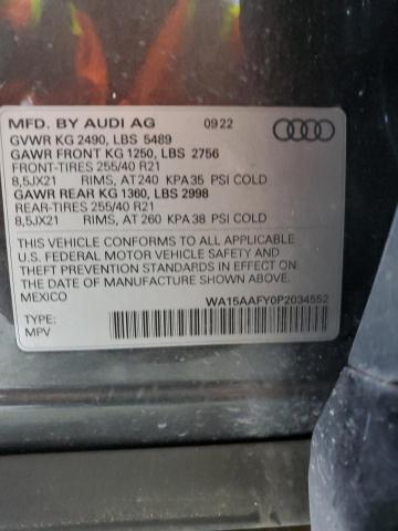 VIN WA15AAFY0P2034552 2023 Audi Q5, Sportback Prm P... no.14