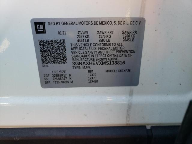 3GNAXHEVXMS138816 2021 CHEVROLET EQUINOX - Image 13