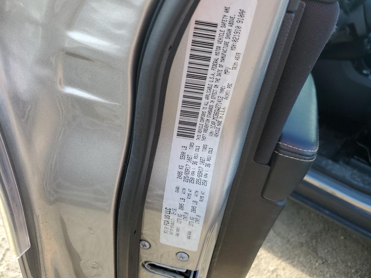 1C4PJMCB6GW271412 2016 Jeep Cherokee Latitude