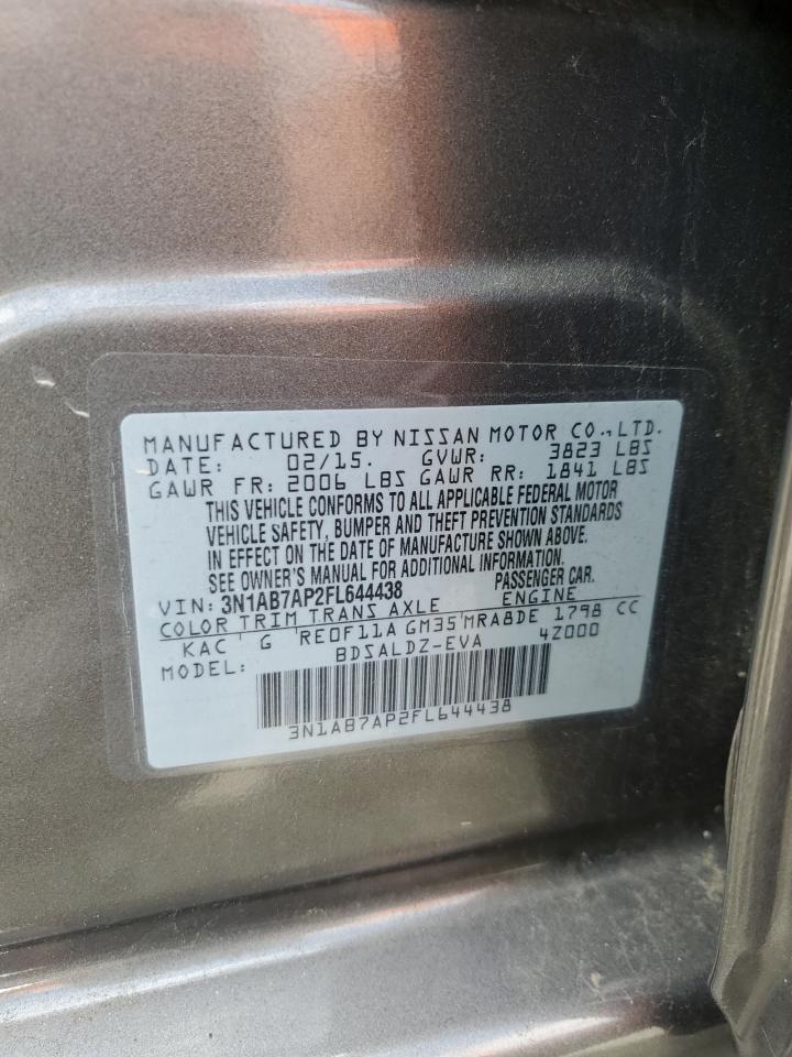 3N1AB7AP2FL644438 2015 Nissan Sentra S