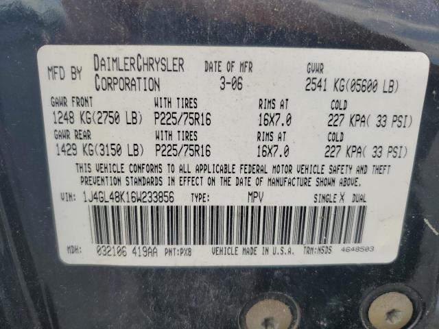 1J4GL48K16W233856 2006 Jeep Liberty Sport