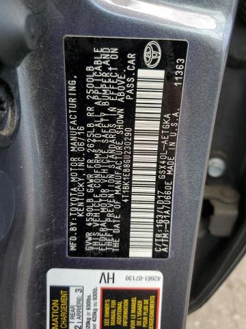 2016 TOYOTA AVALLON 4T1BK1EB8GU230290