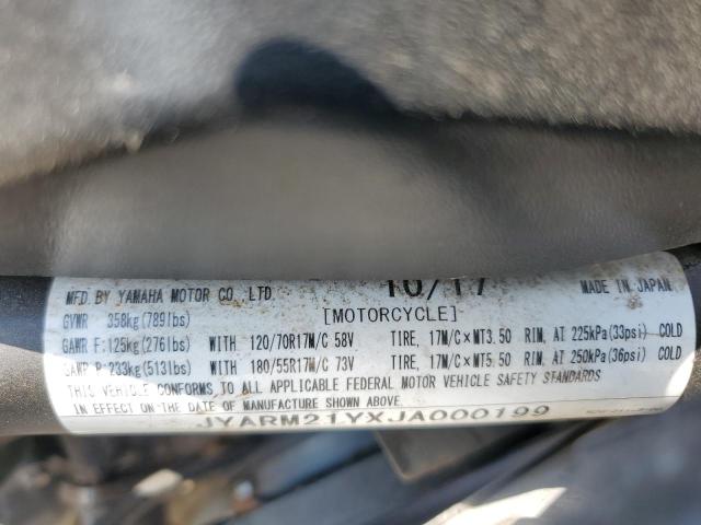 2018 YAMAHA XSR700 C - JYARM21YXJA000199
