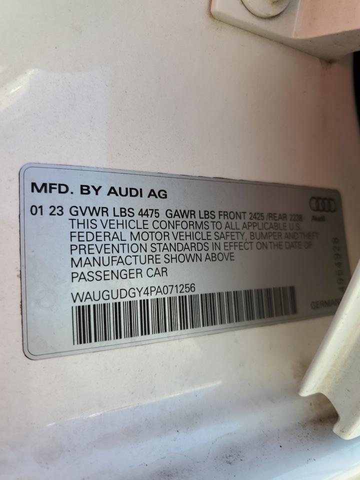 WAUGUDGY4PA071256 2023 Audi A3 Premium