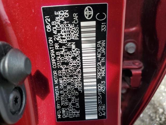 2022 TOYOTA COROLLA LE - JTDEPMAE3NJ206787