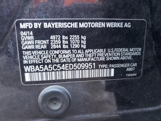 VIN WBA5A5C54ED509951 2014 BMW 5 Series, 528 I no.12