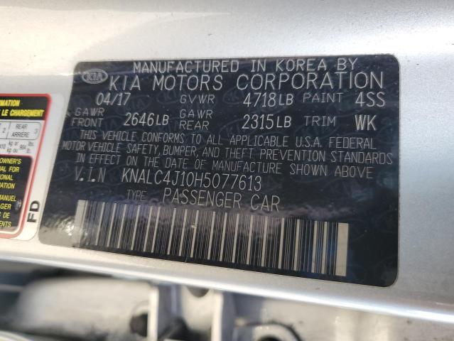 2017 KIA CADENZA PR - KNALC4J10H5077613