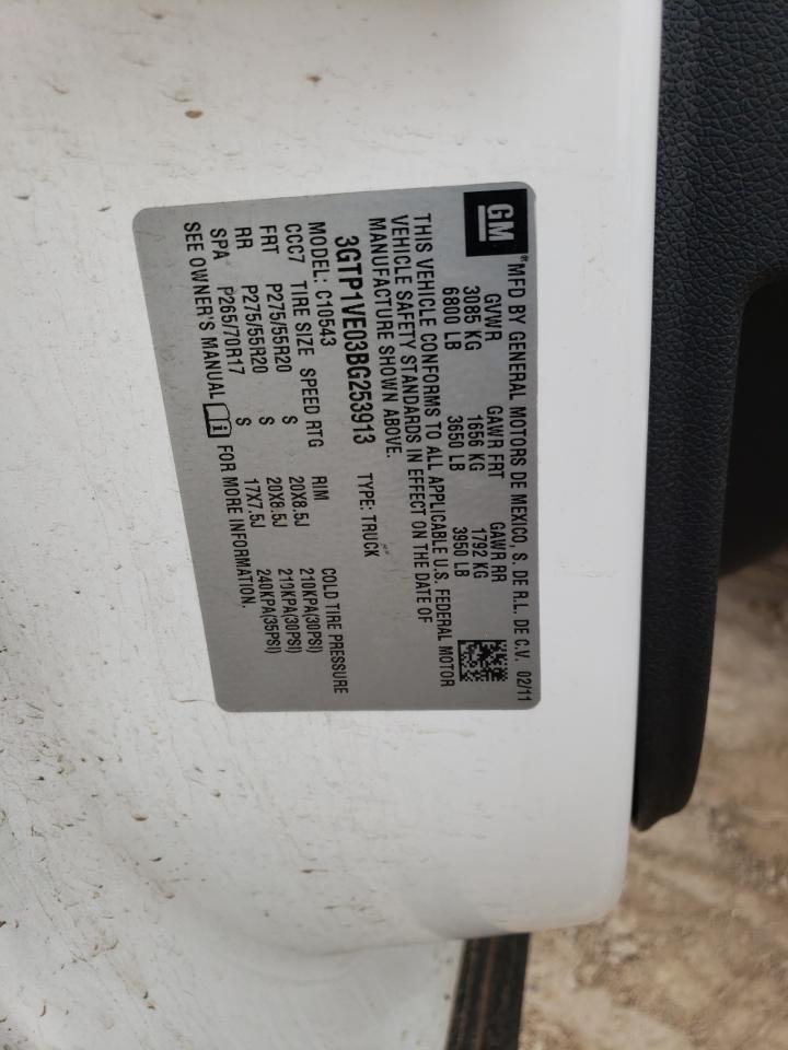 3GTP1VE03BG253913 2011 GMC Sierra C1500 Sle