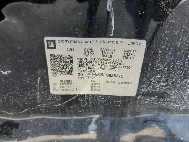 2018 CHEVROLET SILVERADO - 3GCPCREC5JG625875