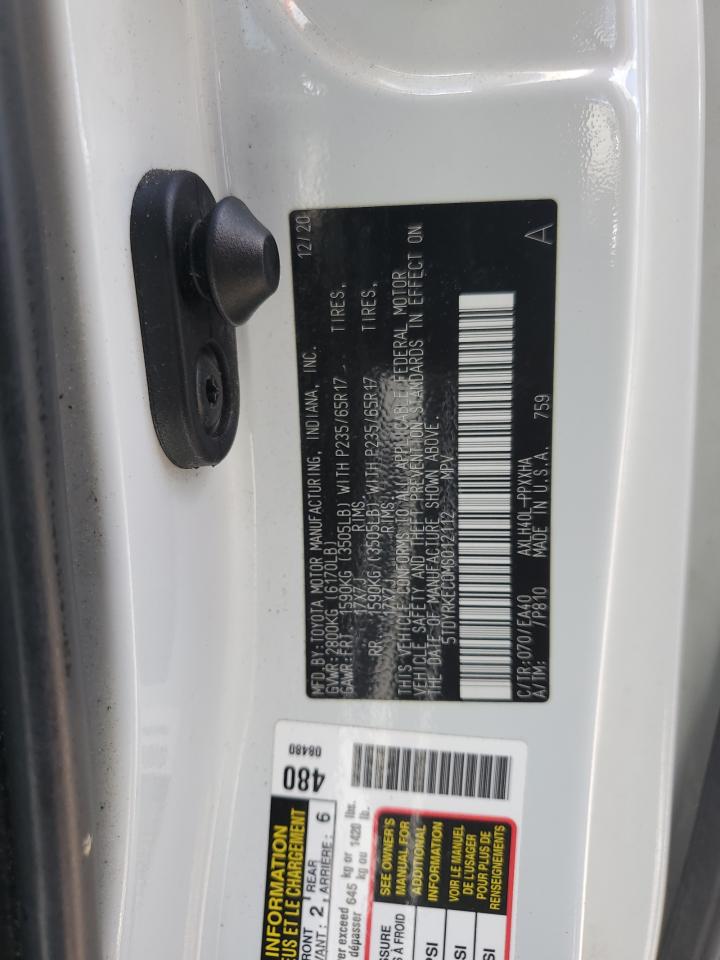5TDYRKEC0MS012112 TOYOTA All Models 2021