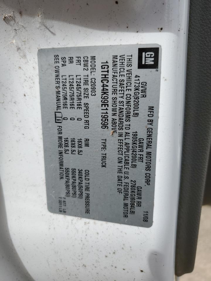 1GTHC44K99E119596 2009 GMC Sierra C2500 Heavy Duty