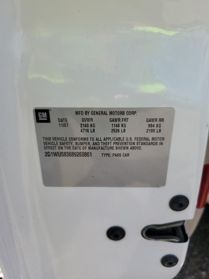 2G1WU583689260861 2008 Chevrolet Impala Ltz