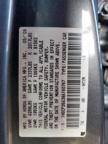 2009 Honda Accord Lxp VIN: 1HGCP26439A160767 Lot: 61492724