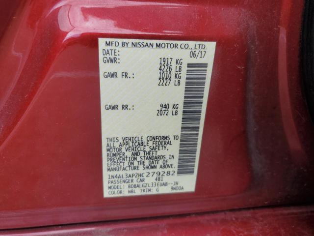 2017 NISSAN ALTIMA 2.5 - 1N4AL3AP2HC279282